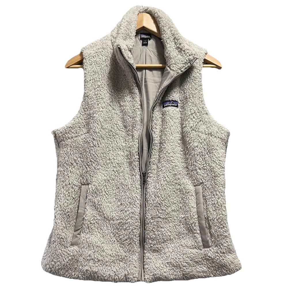 Patagonia Womens Vest L Gray Los Gatos Fleece Full Zip Outdoor Layering Gorpcore